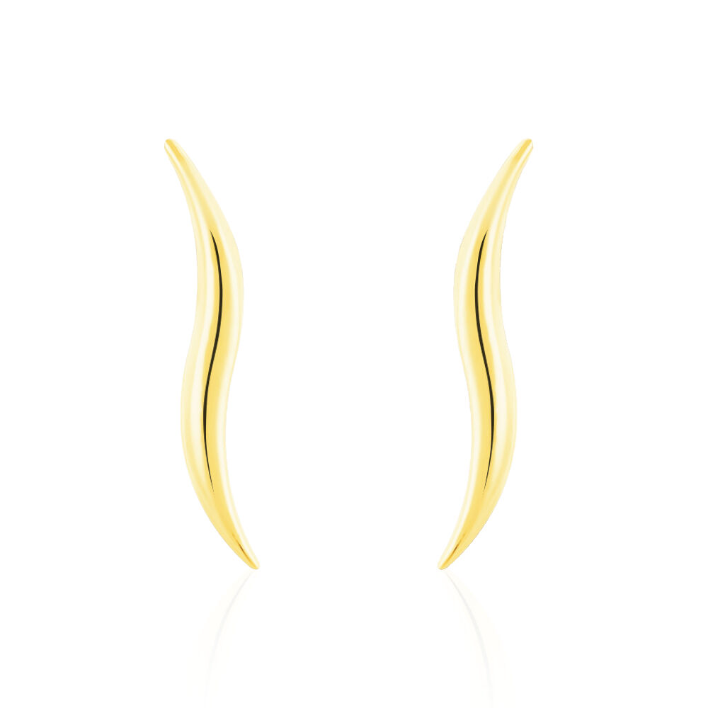 Boucles D'oreilles Pendantes Merone Vagues Or Jaune - Pendantes Femme | Marc Orian