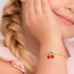 Bracelet Cherry Cerise Or Jaune - Bracelets cha&icirc;nes Enfant | Marc Orian