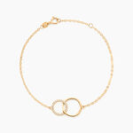 Bracelet Or Jaune Nesrine Oxydes - Bracelets cha&icirc;nes Femme | Marc Orian