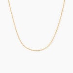 Cha&icirc;ne Igoa Maille For&ccedil;at Diamantee Or Jaune - Chaines Femme | Marc Orian