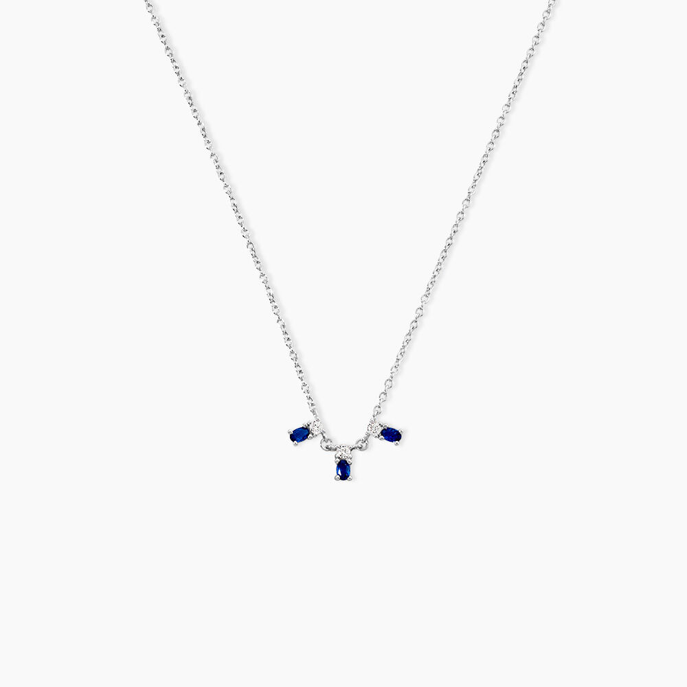 Collier Argent Blanc Augusts Oxydes De Zirconium - Colliers avec pierres Femme | Marc Orian