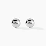 Boucles D'oreilles Puces Fidelia Boule Or Blanc - Puces Femme | Marc Orian