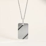 Pendentif Ceren Argent Blanc - Bijoux personnalis&eacute;s Famille | Marc Orian