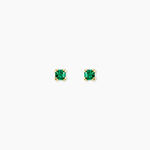 Boucles D'Oreilles Puces Doreen Or Jaune Oxyde De Zirconium - Puces Unisex | Marc Orian
