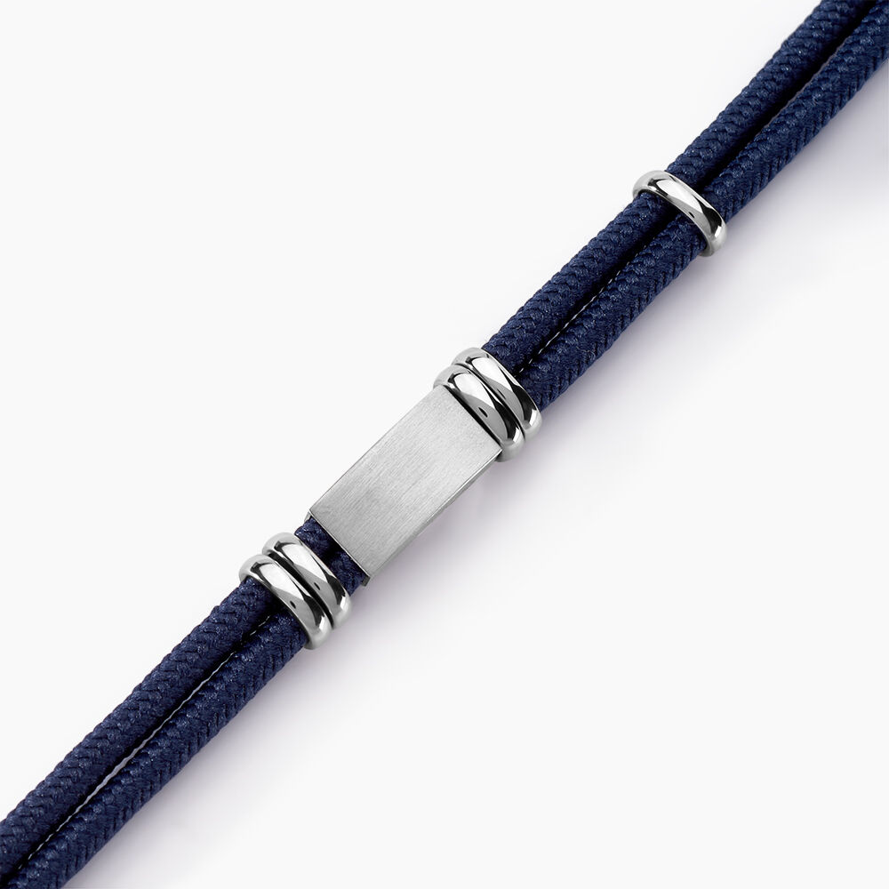 Bracelet Yannik Acier Blanc - Bracelets cordons Homme | Marc Orian