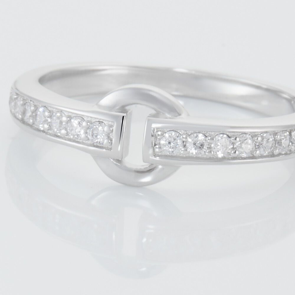 Bague Argent Blanc Candis Oxyde De Zirconium - Bijoux fantaisie Femme | Marc Orian