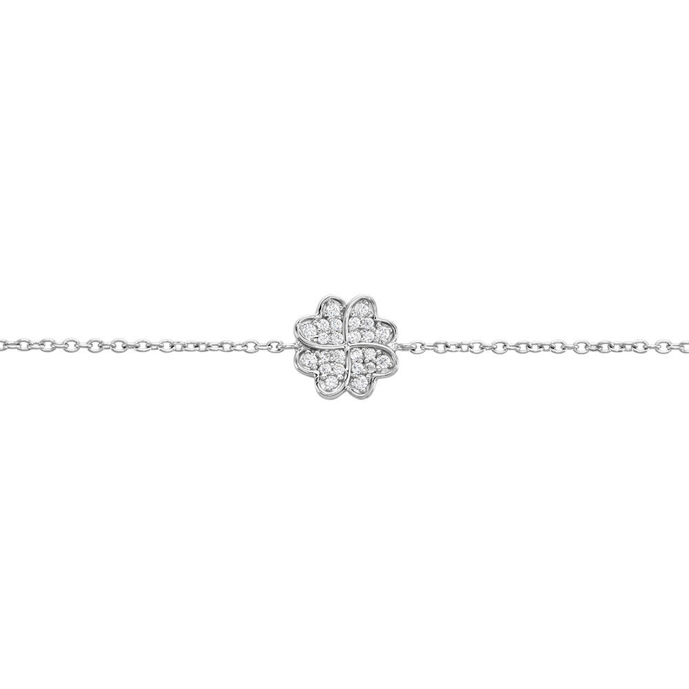Bracelet Ottilie Argent Blanc Oxyde De Zirconium - Bracelets chaînes Femme | Marc Orian