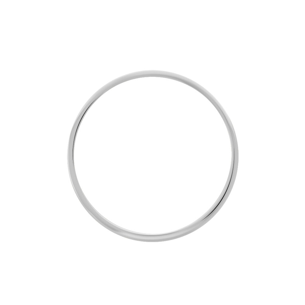Alliance Julie Ruban Classique Platine Blanc - Alliances duo Unisex | Marc Orian