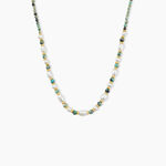 Collier Athena Acier Jaune Turquoise - Colliers avec pierres Femme | Marc Orian