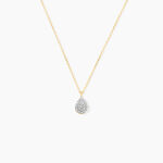 Collier Pear C Or Jaune Diamant - Colliers avec pierres Femme | Marc Orian