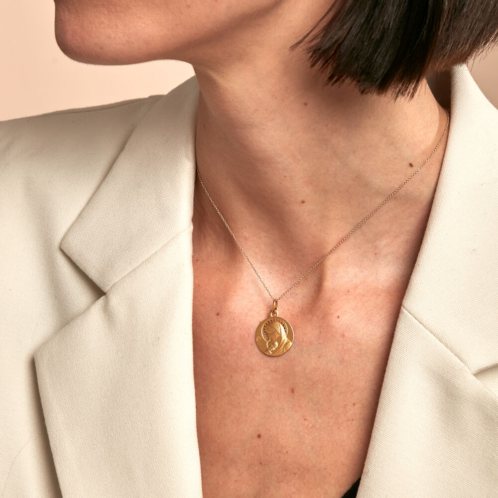 Pendentif Marie Or Jaune - Médailles et médaillons Famille | Marc Orian