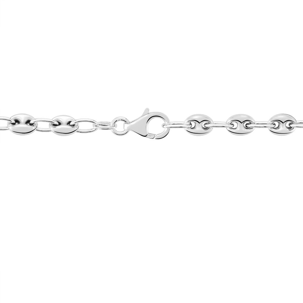 Collier Carrus Argent Blanc - Chaines Homme | Marc Orian
