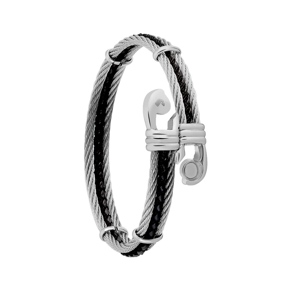 Bracelet Acier Blanc - Bracelets cuir Homme | Marc Orian