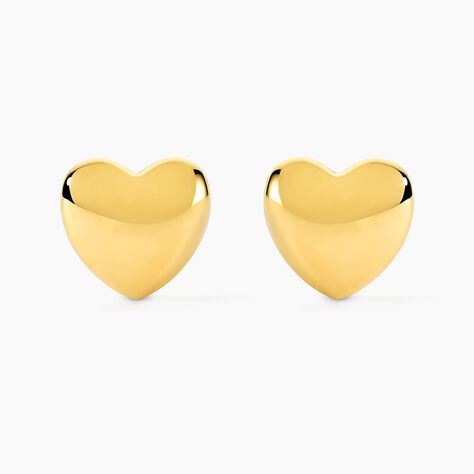 Boucles D'Oreilles Puces Cherish Acier Jaune - Puces Femme | Marc Orian