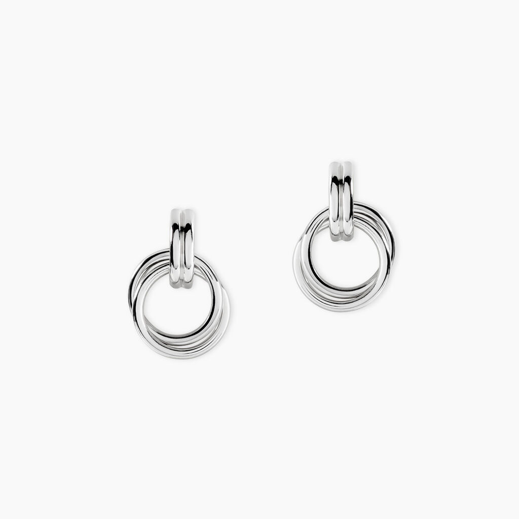 Cr&eacute;oles Poly Argent Blanc - Cr&eacute;oles Femme | Marc Orian