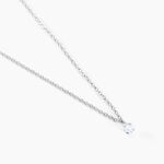 Collier Argent Constantin Argent Blanc Oxyde - Colliers avec pierres Femme | Marc Orian
