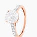 Bague Terese Or Rose Oxyde De Zirconium - Solitaires Femme | Marc Orian