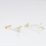 Boucles D'oreilles Pendantes Madli Or Bicolore Topaze - Pendantes Femme | Marc Orian