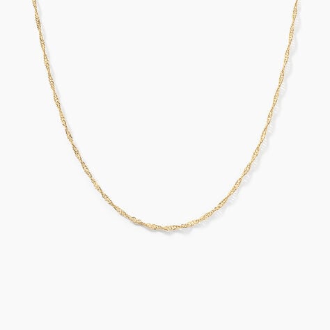Cha&icirc;ne Imanie Maille Singapour Or Jaune - Chaines Femme | Marc Orian