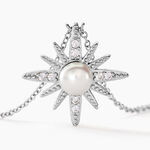 Collier Clementia Argent Blanc Perle De Culture Oxyde De Zirconium - Colliers avec pierres Femme | Marc Orian