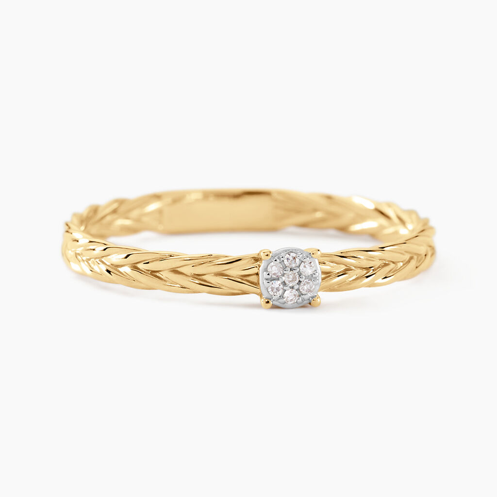 Bague Euthymius Or Jaune Diamant - Bagues pierres précieuses Femme | Marc Orian