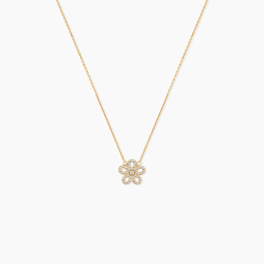 Collier Talie Or Jaune Oxyde De Zirconium - Colliers avec pierres Femme | Marc Orian