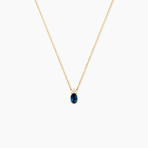 Collier Or Jaune Maurin Topaze Et Oxydes De Zirconium - Colliers avec pierres Femme | Marc Orian