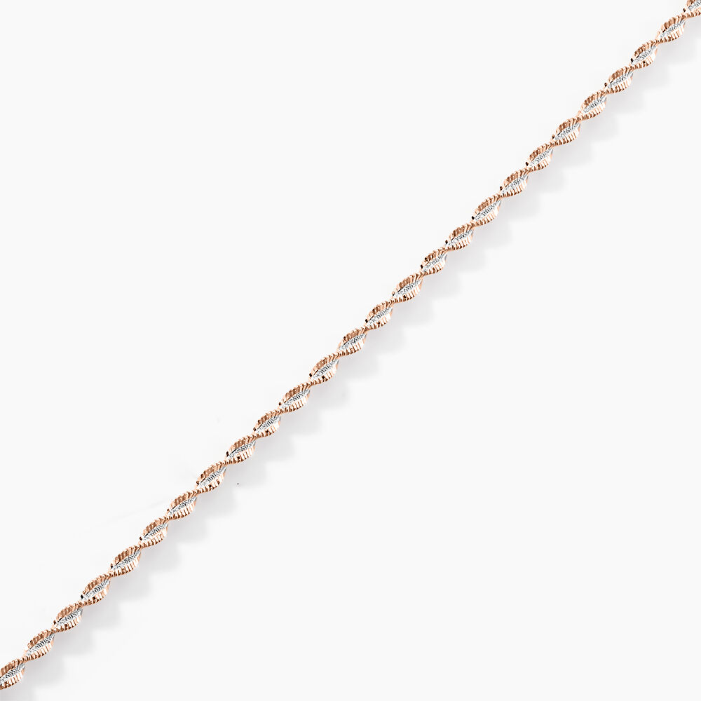 Bracelet Abie Torsade Argent Bicolore - Bracelets mailles Femme | Marc Orian