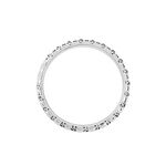 Alliance Mathena Ruban Plat Or Blanc - Alliances duo Unisex | Marc Orian