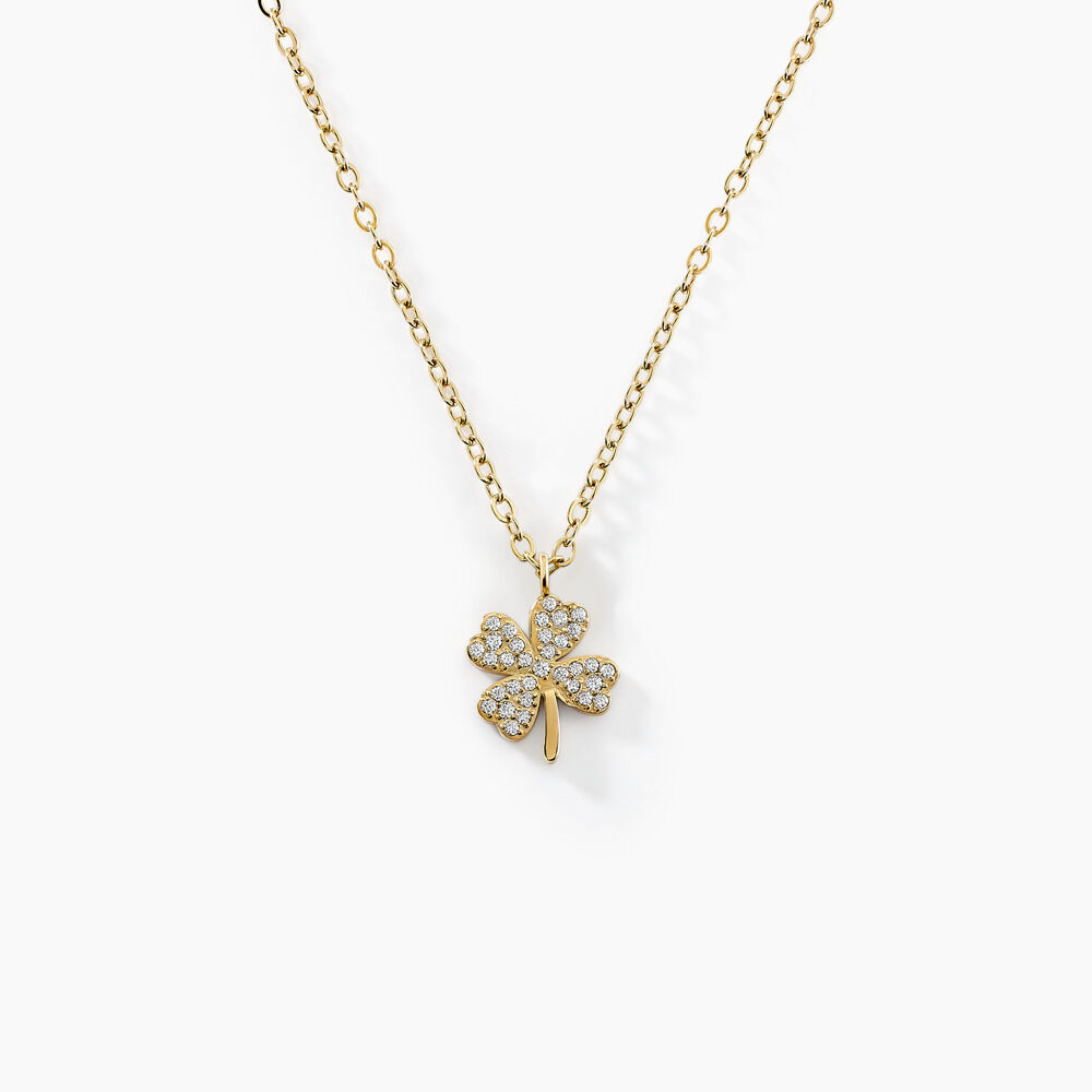 Collier Acier Doré Cristal - Colliers avec pierres Femme | Marc Orian