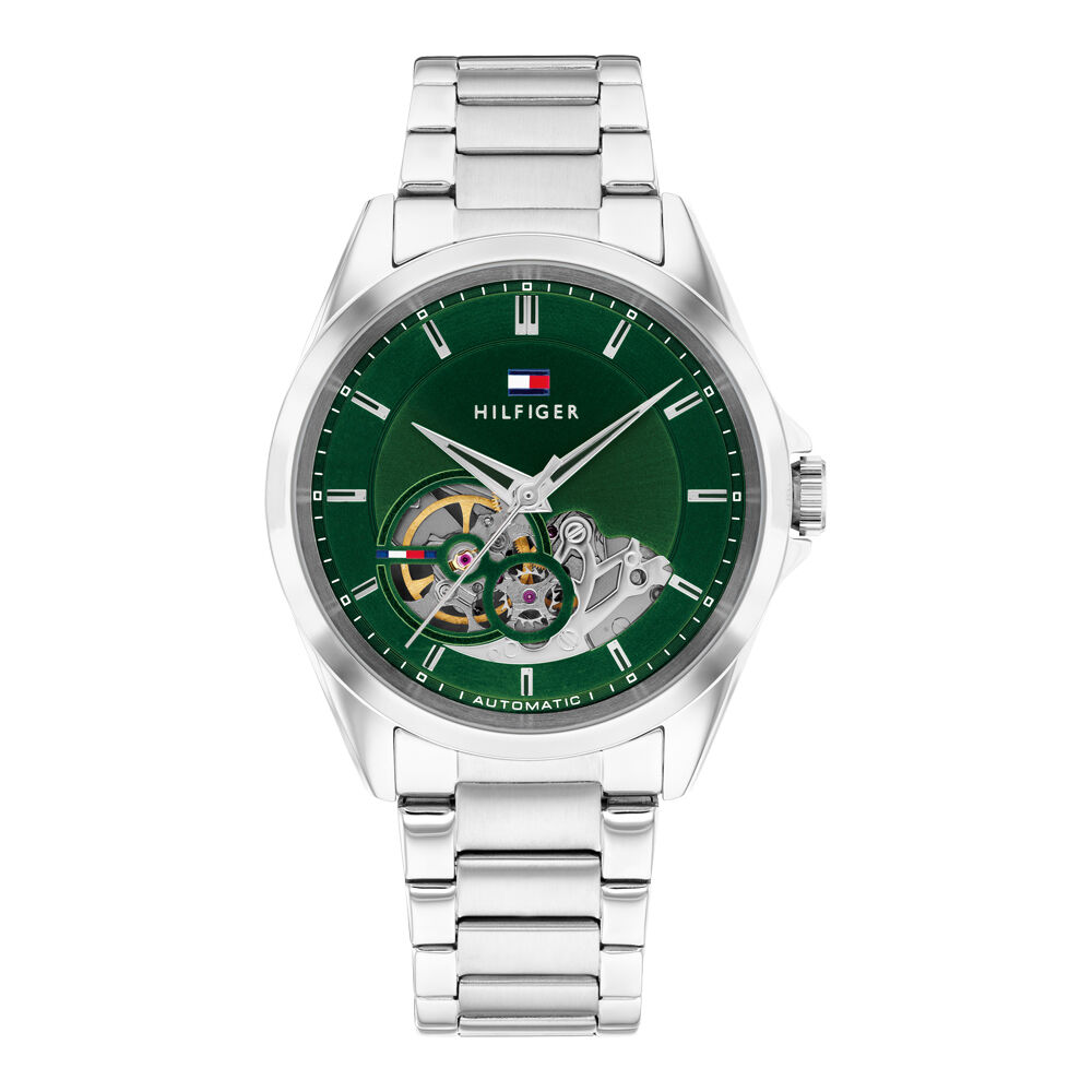 Montre Tommy Hilfiger Baker Automatic Vert - Montres automatiques Homme | Marc Orian