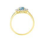 Bague Allande Or Jaune Topaze Et Oxyde De Zirconium - Bagues pierres fines Femme | Marc Orian