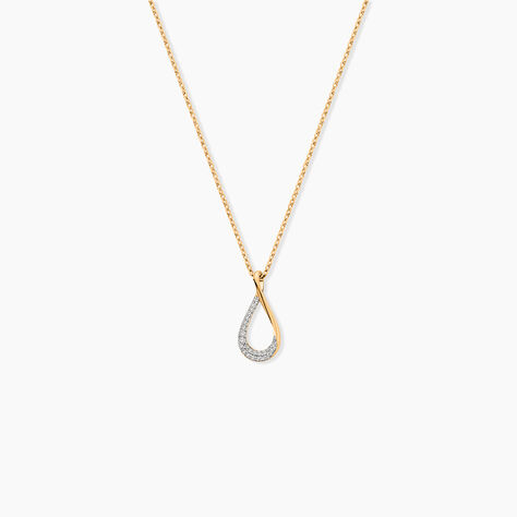 Collier Plaqu&eacute; Or Joost Oxydes De Zirconium - Colliers avec pierres Femme | Marc Orian