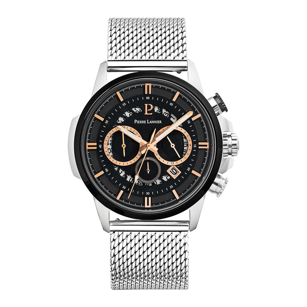 Montre Pierre Lannier Sentinelle Noir - Montres classiques Homme | Marc Orian