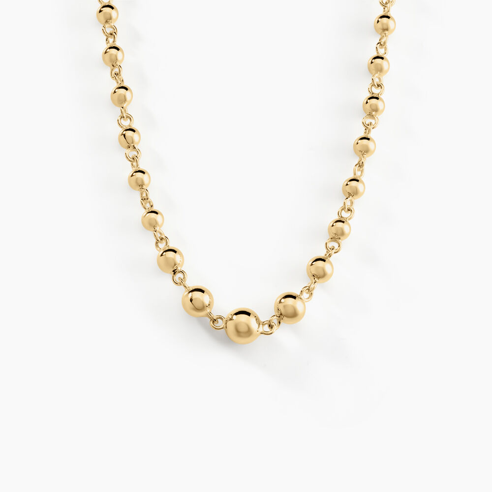 Collier Diona Diona Maille Boule Or Jaune - Chaines Femme | Marc Orian