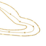 Collier Abigayle Acier Dor&eacute; - Colliers multirangs Femme | Marc Orian