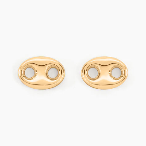 Boucles D'oreilles Puces Cara Grain De Cafe Or Jaune - Puces Femme | Marc Orian