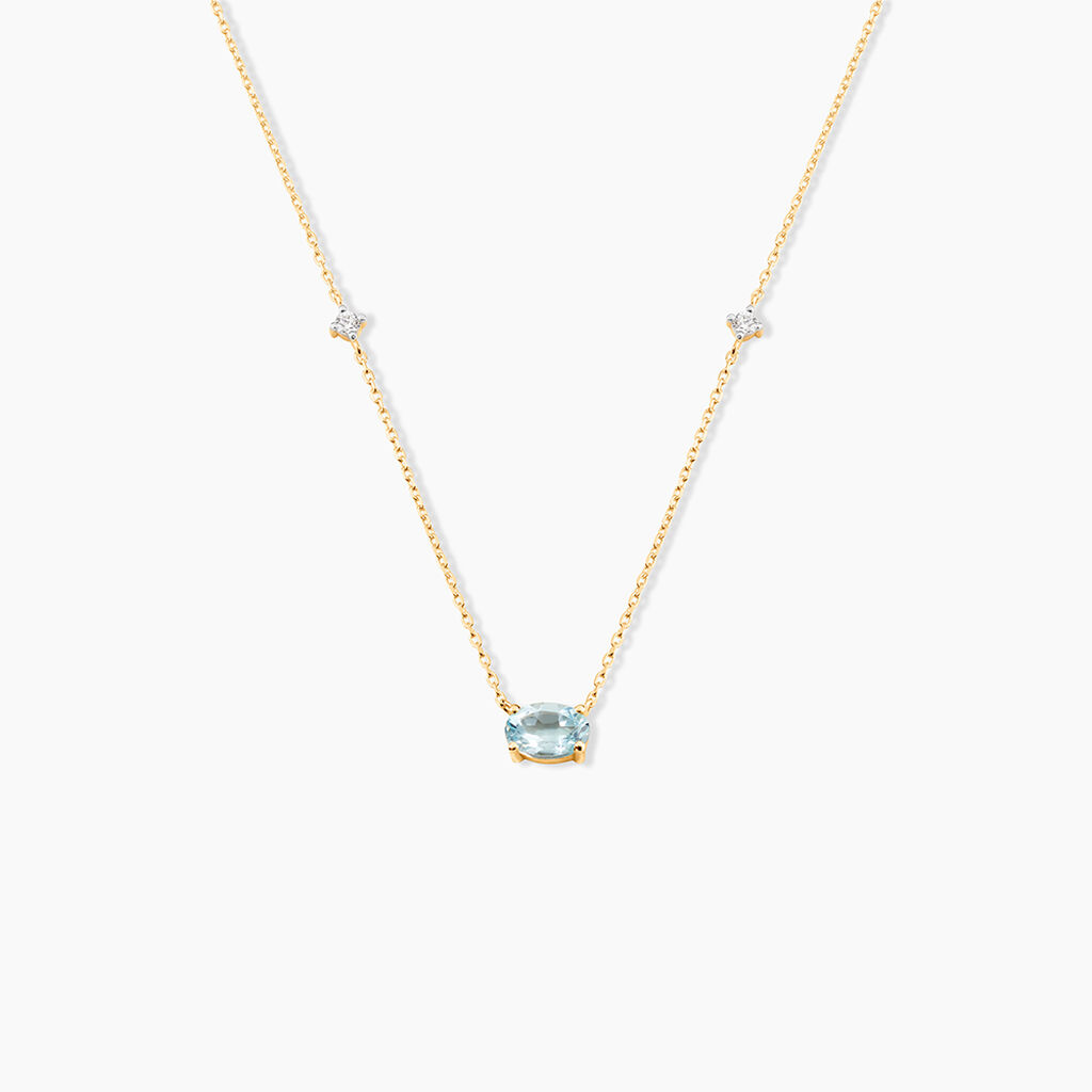 Collier Ayomide Or Jaune Topaze Oxyde De Zirconium - Colliers avec pierres Femme | Marc Orian
