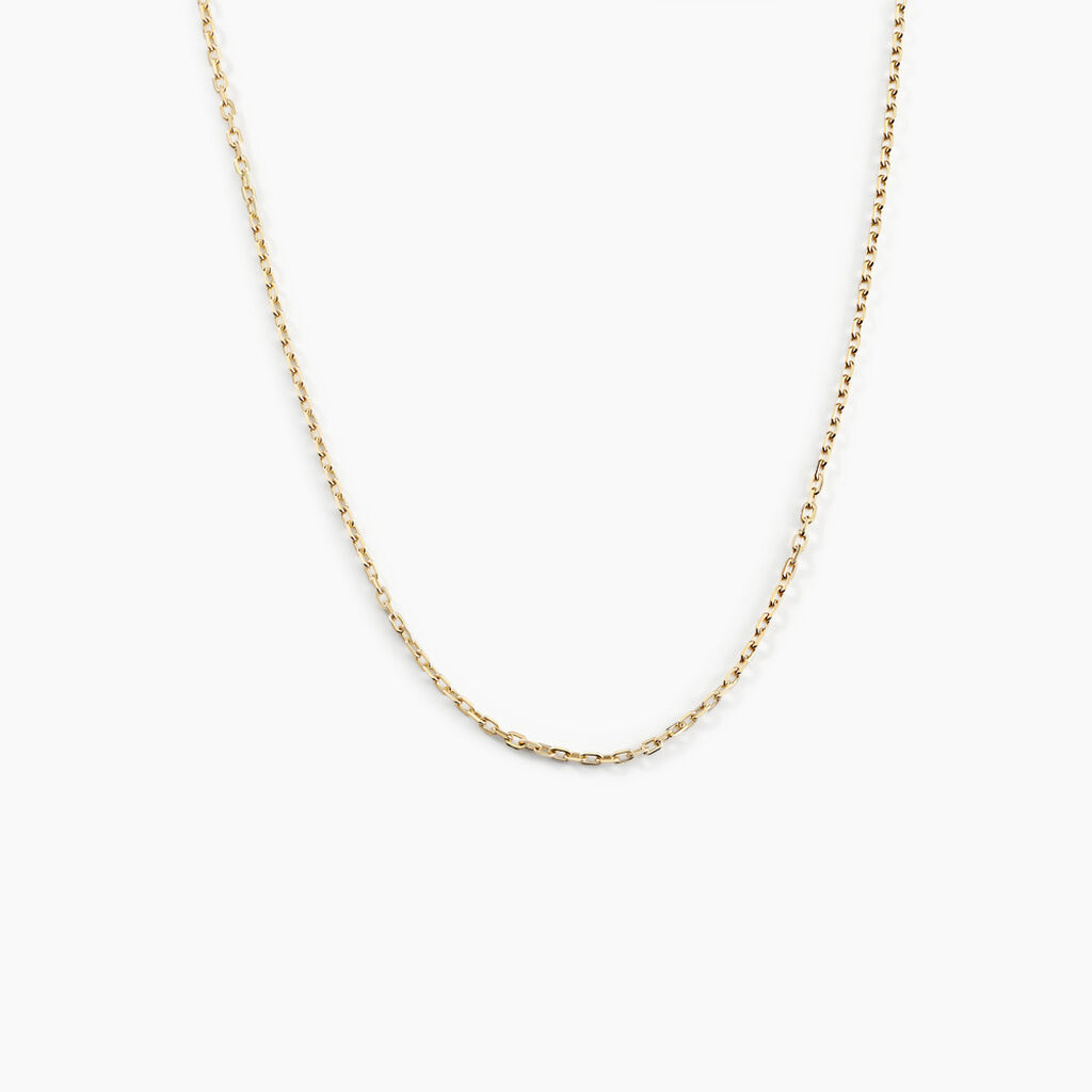 Cha&icirc;ne Igoa Maille For&ccedil;at Diamantee Or Jaune - Chaines Femme | Marc Orian
