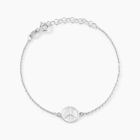 Bracelet Mahli Argent Blanc - Bracelets chaînes Femme | Marc Orian