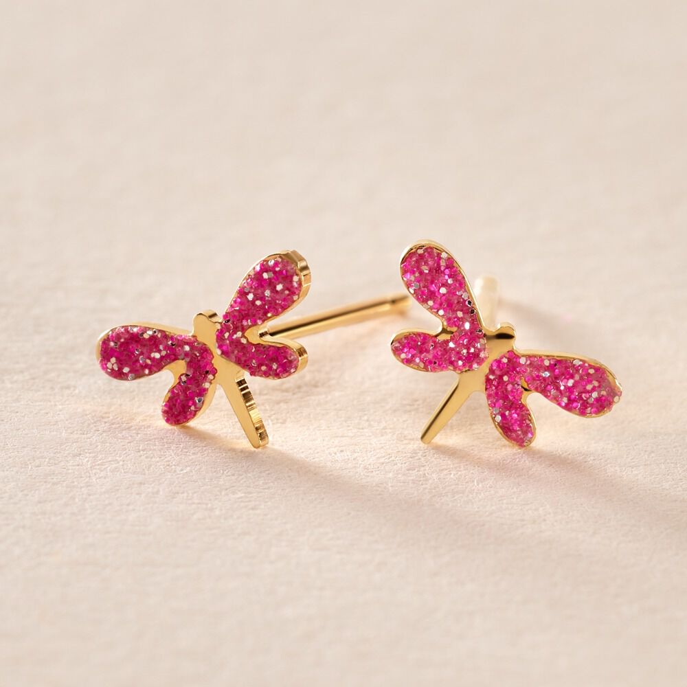 Boucles D'oreilles Puces Doru Or Jaune - Puces Enfant | Marc Orian