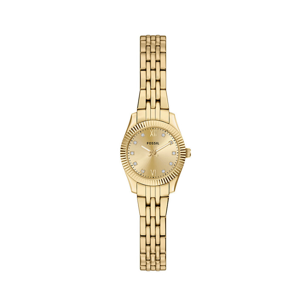 Montre Fossil Scarlette Micro Dor&eacute; - Montres &eacute;tanches Femme | Marc Orian