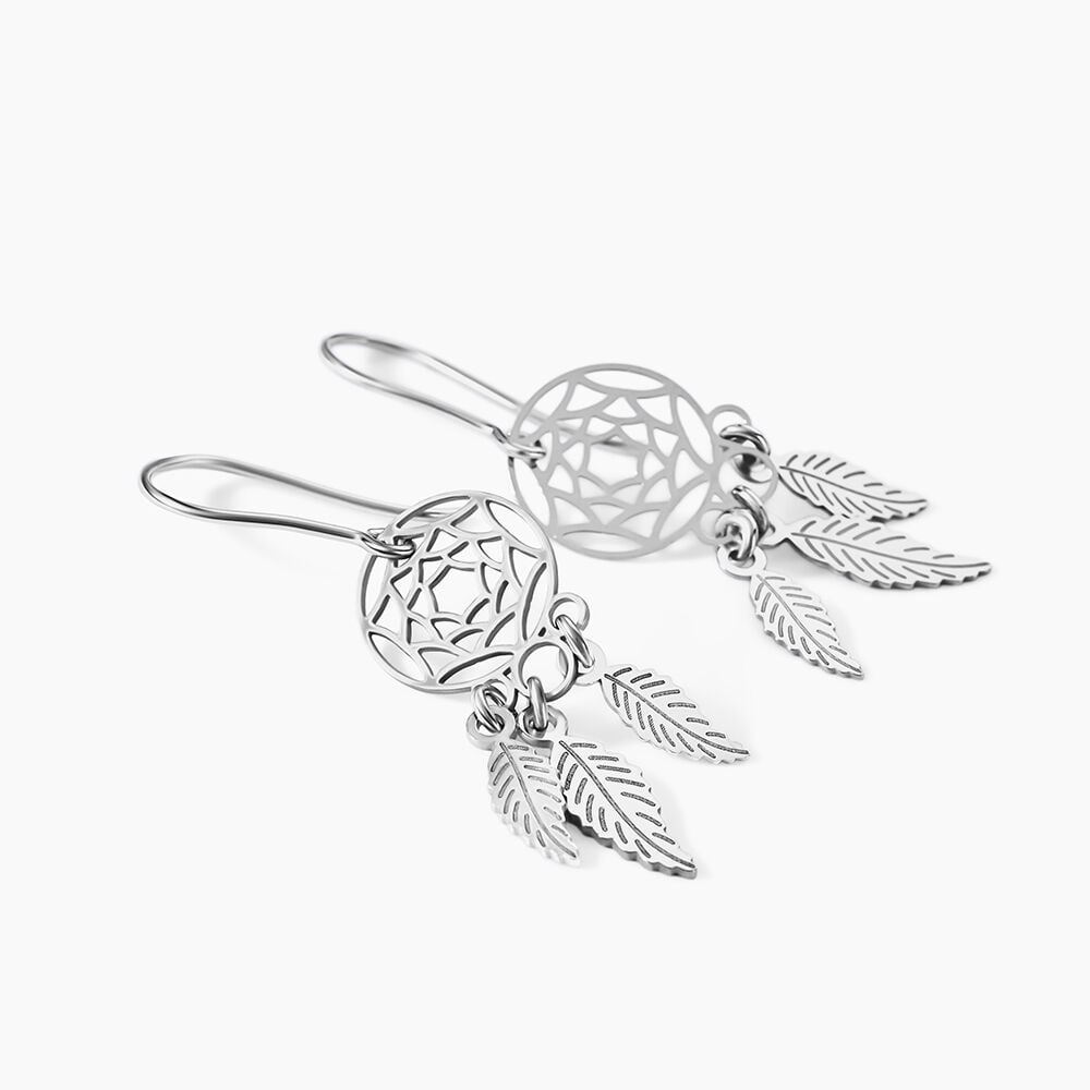 Boucles D'oreilles Pendantes Catchy Argent Blanc - Pendantes Femme | Marc Orian