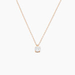Collier Solitaire Argent Rose Lylwenn Oxyde De Zirconium - Colliers solitaires Femme | Marc Orian