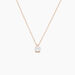 Collier Solitaire Argent Rose Lylwenn Oxyde De Zirconium - Colliers solitaires Femme | Marc Orian