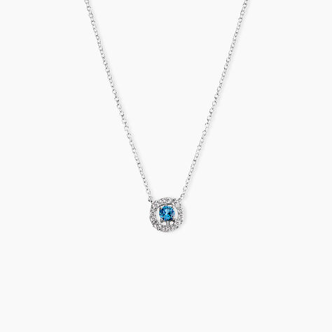 Collier Carren Argent Blanc Oxyde De Zirconium - Colliers solitaires Femme | Marc Orian