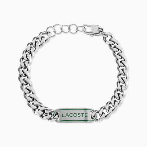 Bracelet Lacoste District Acier Blanc - Bracelets cha&icirc;nes Homme | Marc Orian