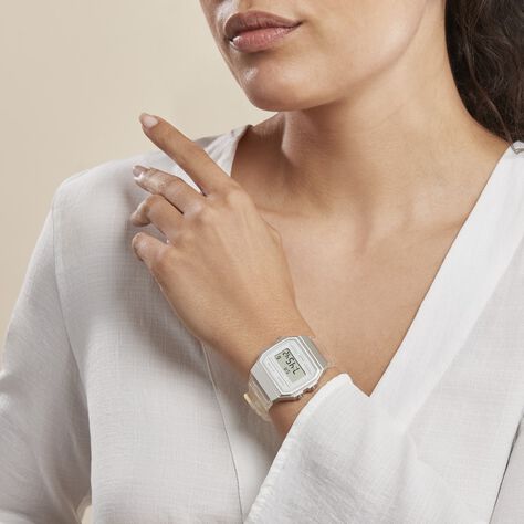 Montre Casio Collection Vintage Edgy Blanc - Montres Famille | Marc Orian