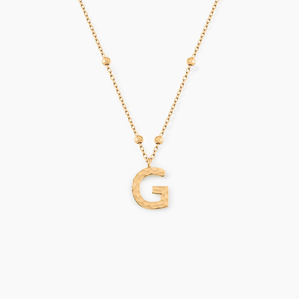 Collier Plaqué Or Jaune Lettra - Colliers fantaisie Femme | Marc Orian