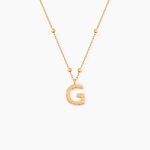 Collier Plaqu&eacute; Or Jaune Lettra - Colliers fantaisie Femme | Marc Orian